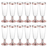 Disposable Plastic Wedding Champagne Flute Cups for Party