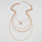 Wedding Choker Layered Pearl Necklace For Women Summer