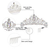 Baroque Wedding Crown Tiara Rhinestone Crystal Headpiece