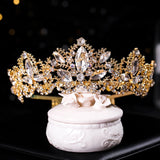 Crystal Tiara Crown Flower Girls Headpiece with Comb