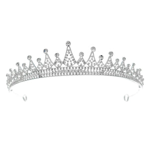 Baroque Crown Rhinestone Crystal Tiaras Bride Queen Headband