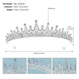 Baroque Crown Rhinestone Crystal Tiaras Bride Queen Headband