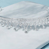 Baroque Crown Rhinestone Crystal Tiaras Bride Queen Headband