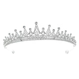 Baroque Crown Rhinestone Crystal Tiaras Bride Queen Headband