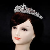 Baroque Crown Bridal Hair Accessories Rhinestones Crystal Tiaras