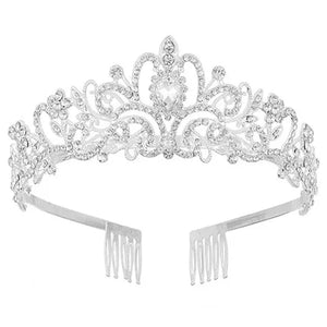Baroque Crown Bridal Hair Accessories Rhinestones Crystal Tiaras