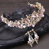 Baroque Rhinestone Crystal Bride Tiara Wedding Hair Accessories