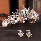 Baroque Rhinestone Crystal Bride Tiara Wedding Hair Accessories