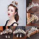 Baroque Rhinestone Crystal Bride Tiara Wedding Hair Accessories