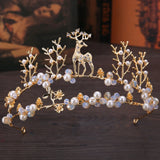 Baroque Rhinestone Crystal Bride Tiara Wedding Hair Accessories