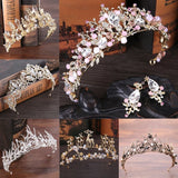 Baroque Rhinestone Crystal Bride Tiara Wedding Hair Accessories