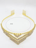 Baroque Rhinestones Crystal Tiaras Bride Party Crowns Wedding Hair Accessories