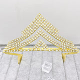 Baroque Rhinestones Crystal Tiaras Bride Party Crowns Wedding Hair Accessories