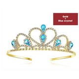 Wedding Crown Princess Tiara Pearl Rhinestone Headband for Kids