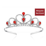 Wedding Crown Princess Tiara Pearl Rhinestone Headband for Kids