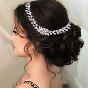 Crystal Hair Comb Wedding Headband Tiara Bride Queen Party Headdress
