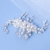Bridal Crystal Pearls Hair Combs Wedding Hair Clips