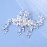 Bridal Crystal Pearls Hair Combs Wedding Hair Clips