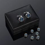 Men's Wedding Cufflinks Tuxedo Studs Set 1Pair Cufflinks 6 Tuxedo Studs
