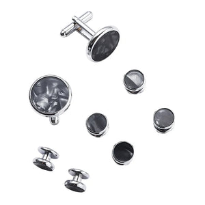 Men's Wedding Cufflinks Tuxedo Studs Set 1Pair Cufflinks 6 Tuxedo Studs