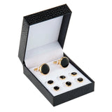 Men's Wedding Cufflinks Tuxedo Studs Set 1Pair Cufflinks 6 Tuxedo Studs