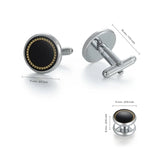 Men's Wedding Cufflinks Tuxedo Studs Set 1Pair Cufflinks 6 Tuxedo Studs