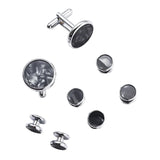 Men's Wedding Cufflinks Tuxedo Studs Set 1Pair Cufflinks 6 Tuxedo Studs