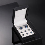 Men's Wedding Cufflinks Tuxedo Studs Set 1Pair Cufflinks 6 Tuxedo Studs