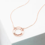 Roman Numerals Necklace Personalized Initial Necklace Gift