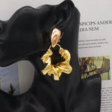 Copper Crystal Earrings Hollow Out Big African Women