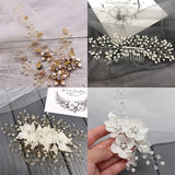 Crystal Bride Hair Comb Rhinestone Pearl Bridal Hair Clip