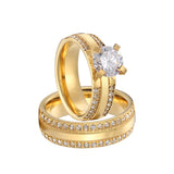 Cubic Zirconia Wedding Engagement Rings Set for Women Girls