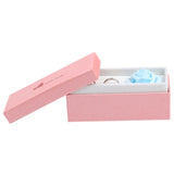 Romantic Flower Double Ring Velvet Jewelry Display Case