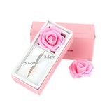Romantic Flower Double Ring Velvet Jewelry Display Case