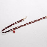 Strawberry Pendant Collar Choker Red Necklace Chain for Wedding Festive