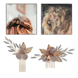 Wedding Flower Hair Combs Set Bridal Hair Clip