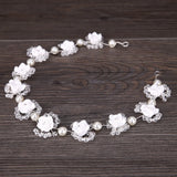 Bridal Pearl Rhinestone Headband Wedding Hair Accessories