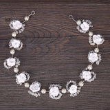 Bridal Pearl Rhinestone Headband Wedding Hair Accessories