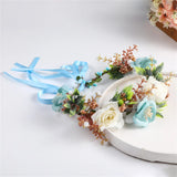 Bohemian Wedding Flower Headband for Women Girls