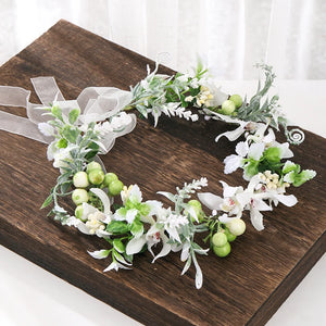 Bridal Flower Wreath Tiaras Headband Floral Garlands Hairband
