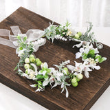 Bridal Flower Wreath Tiaras Headband Floral Garlands Hairband