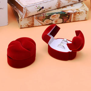 Wedding Gift Double Ring Box Earring Rings Heart Inspiration Jewelry