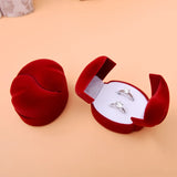Wedding Gift Double Ring Box Earring Rings Heart Inspiration Jewelry