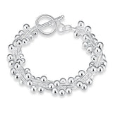 Silver Plated Grape Bracelet Jewelry for Women