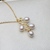 Wedding Plated Pearl Pendants Fine Jewelry Women Natural Freshwater Pearl