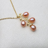Wedding Plated Pearl Pendants Fine Jewelry Women Natural Freshwater Pearl
