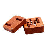Wooden Cufflinks Box Jewelry Storage Display Case