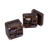 Wooden Cufflinks Box Jewelry Storage Display Case