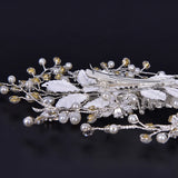 Crystal Pearl Flower Hair Pin Rhinestone Tiara Bridal Crown Hair Pins
