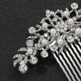 Wedding Hair Accessories Combs Rhinestone Pearl Headdress Hairpins
